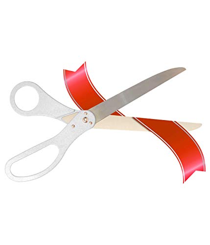 30 Inch Ribbon Cutting Scissors (White)