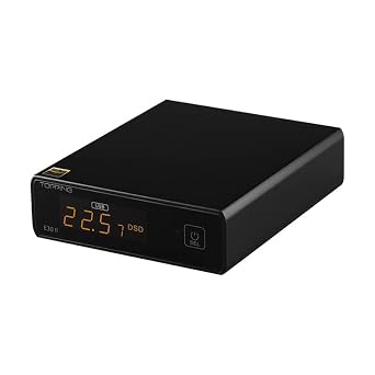 LEAUDIO Topping E30 II Decoder 2*AK4493S DAC Hi-Res Audio XMOS AU208 Touch Operation E30II Preamp DAC Black
