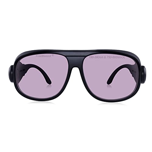 FreeMascot OD 5+ 190nm-380nm / 750nm-860nm Wavelength Violet and Infrared Laser Safety Glasses (Style 1B)