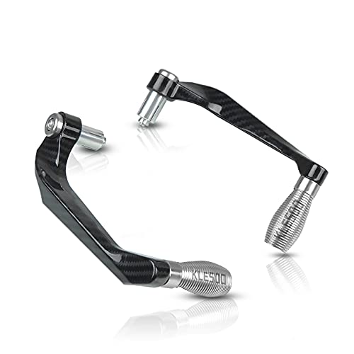 MTCOO Motorrad Bremskupplung Hebelschützer Kohlefaser Aluminium Motorrad Bremskupplungshebel Schutz Universal Für Ka- wasaki KLE 500 KLE500 1991-2007 1992 1993 1994 (Farbe : H)