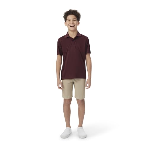 French Toast Kids' Moisture Wicking Performance Sport Polo Short Sleeve Shirt4
