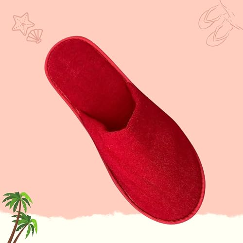 Image of Terry Towel Disposable slipper for bathroom slippers Non-Slip travel slippers For men & women(1 pair)