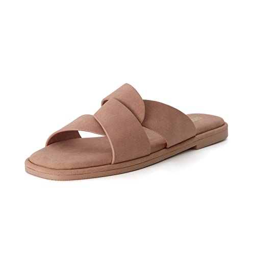 CUSHIONAIRE Women's Tribune slide sandal +Memory Foam, Wide Widths Available