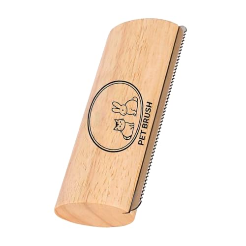 Brosse en bois pour chatons et chiens de races moyennes avec manche ergonomique
