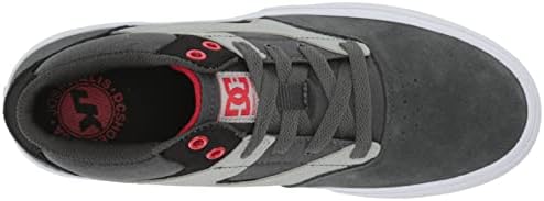 DC Kid's Kalis Vulc MID Skate Shoes, Grey/Grey/Black, 11 US Unisex Little | Image 4