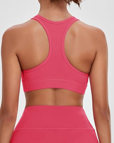 Image of Oalka Women's Racerback Sports Support Workout Running Bras | Oalka Women's Racerback Sports Support Workout Running Bras