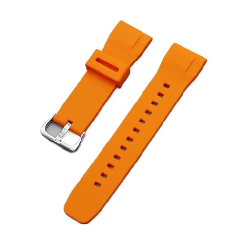 DNYXGDGSL JVI PROTREK V[Y PRG-650/650Y PRG-600 PRW-6600 GA-2000 ΉVREHb`oh Y AEghA X|[c h Xgbv 24mm(Orange silver buckle