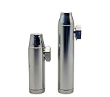 TORNADO´S Powder Dispenser for 1 and 2 Grams in Polished Aluminum. Discreet and Hygienic Snuff Bullet.