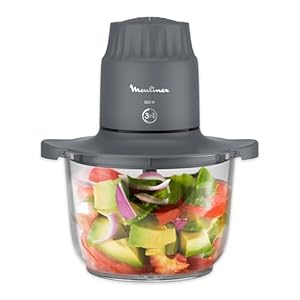 Hachoir Moulinex Choppeo avec Bol en Verre de 1L