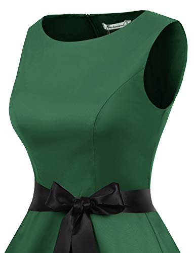 Image of Gardenwed Women's Vintage Dress Sleeveless Cocktail 1950s Dresses Retro Tea Party Swing