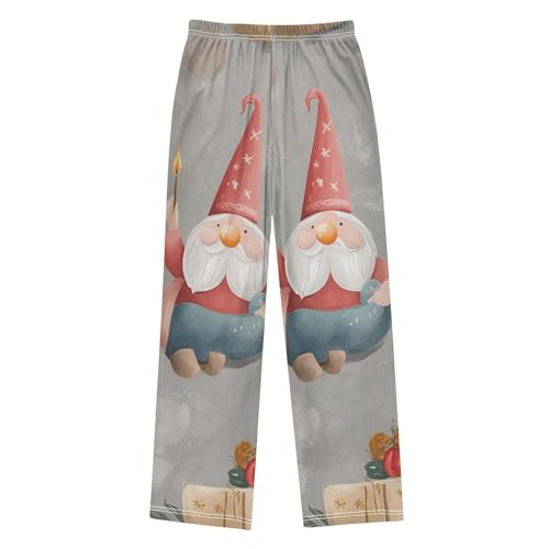 Birthday Gnome with Candle Boys Long Pants Soft Trousers Elastic Waist Kids Lounge Bottoms with Pockets S-XL2