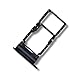 jbTec Dual SIM-Tray/SD-Card kompatibel mit Samsung Galaxy A34 5G - Kartenhalter Slot Schlitten Rahmen, Farbe:Schwarz (Awesome Graphite)