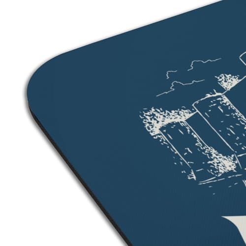 Sets de table caoutchouc bleu Angers grand format 39,5x28,5 cm - 4