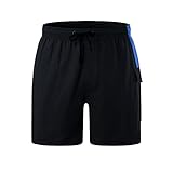 CEWIFO Badehose in Lederhosenoptik Pouch Beach Herrenshorts Color Splice Ausziehstring Hosen lässige Hosen für Herren Bademode