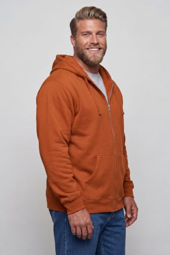 Image of KingSize Men's Big & Tall Fleece Zip-front Hoodie Jacket