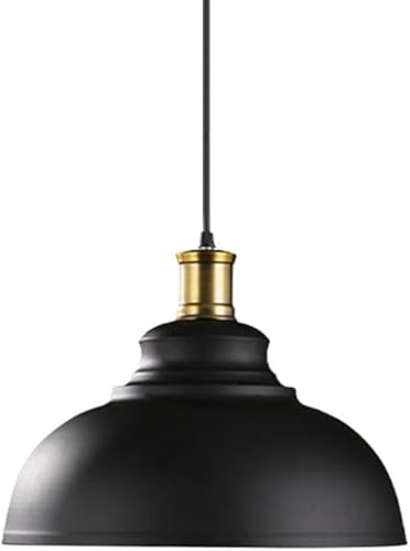 SSBHDM Lámpara colgante de metal en forma de sombrero creativo,E27 Tornillo araña de una sola cabeza,Lámpara colgante de estilo industrial