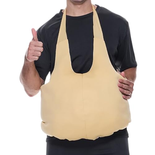 Botín falso - Anciana Big Booty, comedia y disfraz | Traje de grasa embarazada para vestir a hombres, Navidad, Halloween, actuación escénica, cosplay para mujeres y hombres viejos D