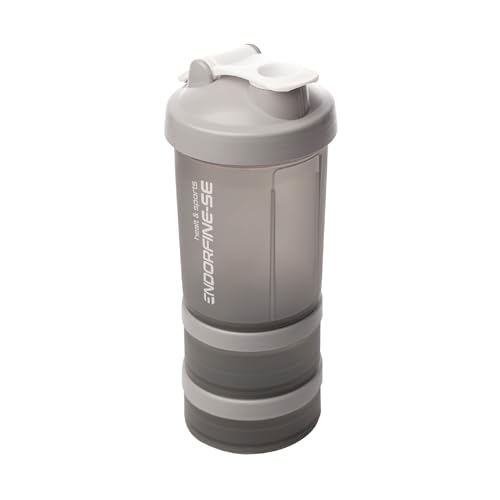 LYOR - Coqueleira shaker 3 em 1 - Performance Cinza 650ml