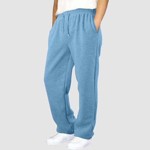 Sweatpants Children's Winter Fleece Solid Color Elastic Waist Side Pockets Comfy Sports Sweatpants for Kids2