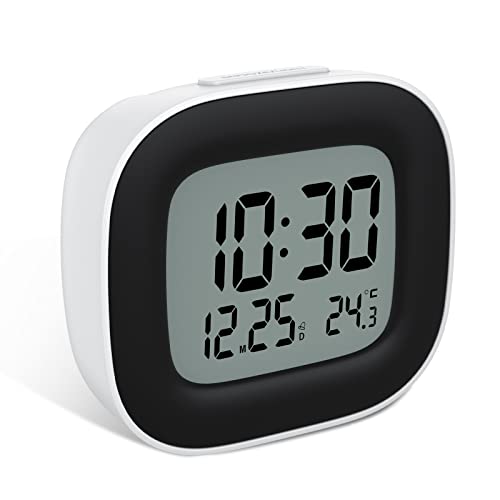 HOMVILLA Wecker, Digitaler Wecker Batteriebetrieben Bettseite - Tischuhren mit Temperaturanzeige, Schlummerfunktion Cover