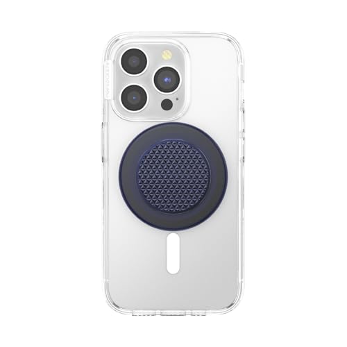 Image of PopSockets Phone Grip for MagSafe, Magnetic Holder, Phone Stand - Alum Triangle Knurled French Navy
