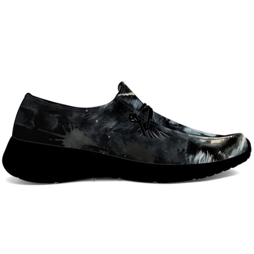 Men's Wolf Shoes Casual Loafers Slip-on Sneakers Wolf Gifts for Men Women4