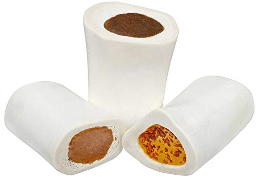 Filled Dog Bones (Flavors: Peanut Butter, Cheese, Bacon, Beef, etc.) Made in USA