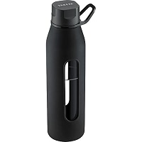 Takeya Classic Twist Cap Glass Water Bottle - 22oz, Cobalt Blue, BPA-Free With Silicone Seal - View #9