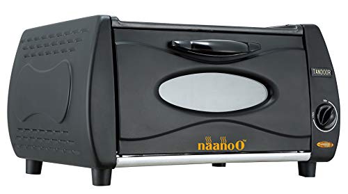 Naanoo Mini tandoor Naan Oven for Chapati Roti Lahmacun Manakish Pizza Oven Tandoori with Hot Top Plate for Home and Takeaways