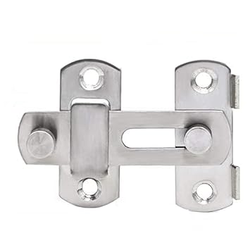 FRENYEAR Flip Latch Lock | Heavy Duty Stainless Steel Bar Latch | Safety Door Bolt Latch Lock for Home Window Door Door Bolt Lock Sliding Antique Gate Flip with Screws (2)