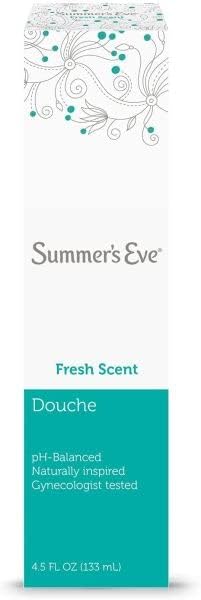 Summer's Eve Douche, Fresh Scent, pH Balanced & Gynecologist Tested, 4.5 Fl Oz (Pack of 8)