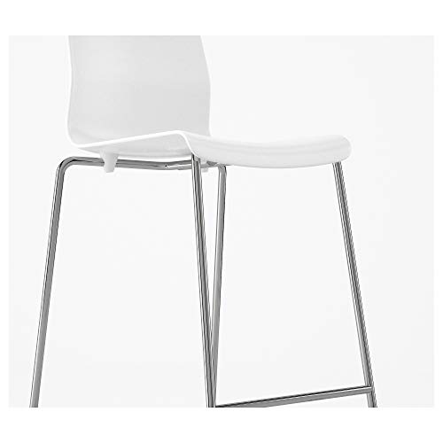 Tabouret de bar blanc et chromé 66 cm GLENN ProTuning - 7