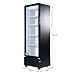 KoolMore 23 in. One Glass Door Commercial Display Merchandiser Refrigerator Cooler in Black, ETL Listed, 10 cu. ft. (KM-MDR-1GD-10C)
