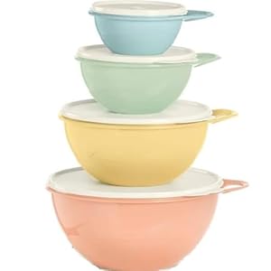 Tupperware Vintage Thatsa Mixing Serving Bowl Set of 4 (19/12/6/2.5 Cup)