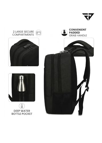 Image of FUR JADEN 35L Travel Professional Backpack with 15.6 Inch Laptop Compartment I 3 Large Compartments I Organizer Pockets I For Men Women Boys Girls I School and College Bagpack