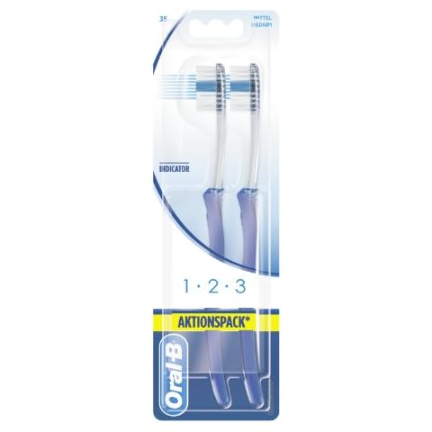 Oral-B 1,2,3 Indicator Toothbrush Pack of 2 Cover