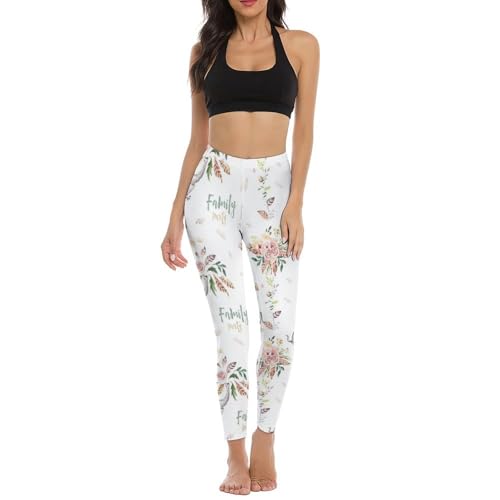 Anceky Mallas Deportivas de Cintura Alta para Mujer, Control de Abdomen (S-2XL)