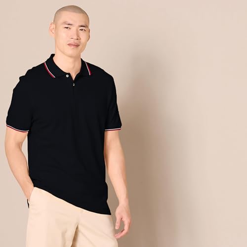 Image of Amazon Essentials Men's Slim-Fit Short-Sleeve Cotton Pique Polo Shirt