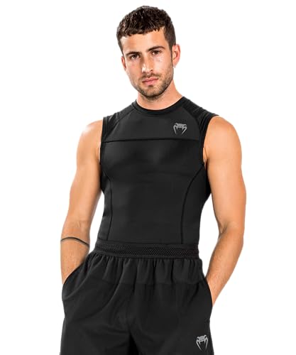 Venum Men's G-fit Air Rashguard Sleeveless-Black3