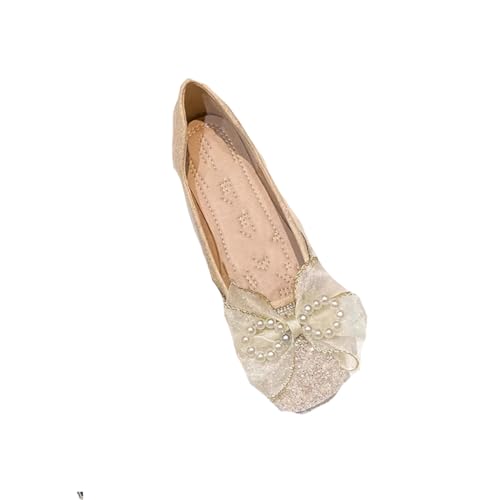 Women Office Plus Size Shoes Wedding Party Square Toe Flats Crystal Diamonds Decoration Shoes