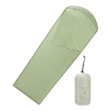 Saco de dormir ligero | Saco de dormir para adultos al aire libre | Sábana ligera para viajes, mochileros, senderismo, camping, viajes por carretera, entusiastas al aire libre, asistentes a festivales