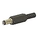 Jameco Valuepro JR1813S Plug, DC, Power, Female, Rubber, Strain Rlief, 5.0 mm x 13 mm Size, Black (Pack of 10)