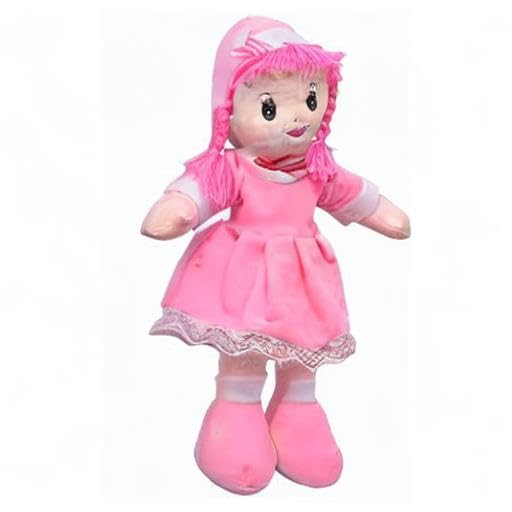 Image of Fun4you Soft Plush Doll Toy | Soft Doll Toy for Kids & Toddler | Home Decor | Color Pink | Pack of 1(Size 45 Cm)