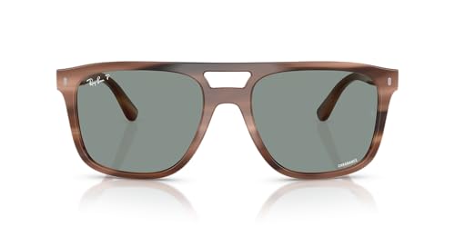 Ray-Ban RB2213CH Sunglasses, Havana Brown/Polarized Light Blue, 55 mm