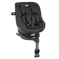 Graco Turn2Me i-Size R129 ISOFIX 360° Rotating Car Seat, Rearward facing for longer from birth to approx. 4 years (40-105cm). Forward facing from 15 months to approx. 4 years (76-105cm), Midnight