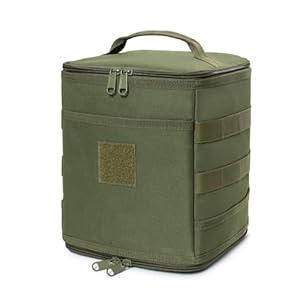 Tactical Camping Storage Bag 7L Utility Tote Bag with Handles Camping Cookware Organizer Folding Trunk Organizer (Od Green)