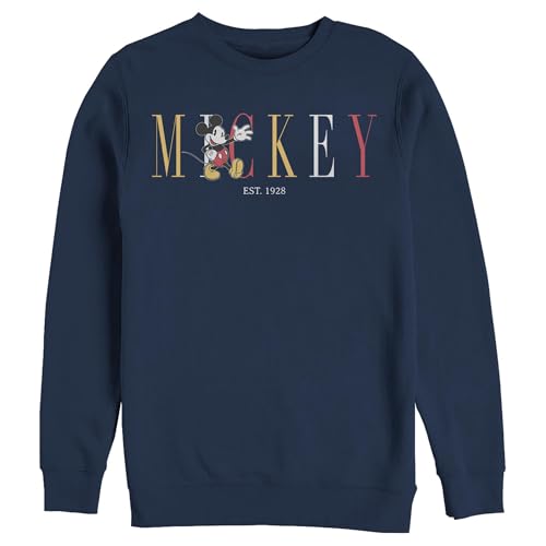 Disney Characters Mouse Fashion Mens Pullover Crew Fleece2