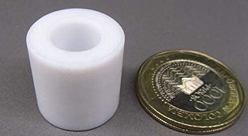 Acetal Spacer, Unthreaded, 3/8" Screw Size x .750" OD x .380" ID x .750" Length, 5 Pcs.