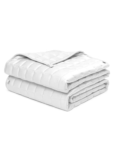 YnM Cooling Weighted Blanket for Adults, 15lbs Heavy Bed Throw