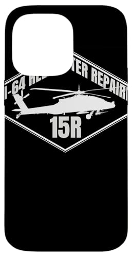AH-64 メンテナンス機体修理機 航空 プロフェッショナル スマホケース iPhone 14 Pro Max 用